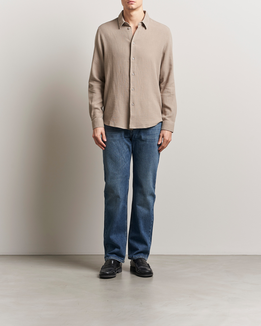 Samsøe Samsøe Ryan Cotton/Linen Shirt Greige