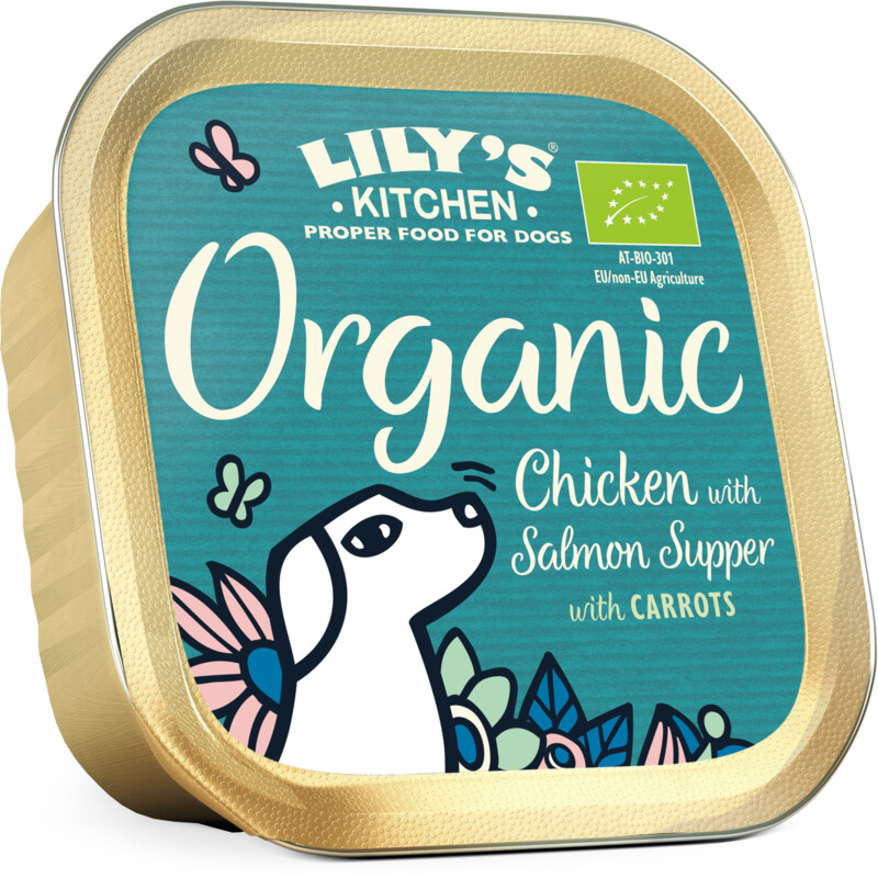 Lily's Kitchen Organic kip met zalm en wortelen