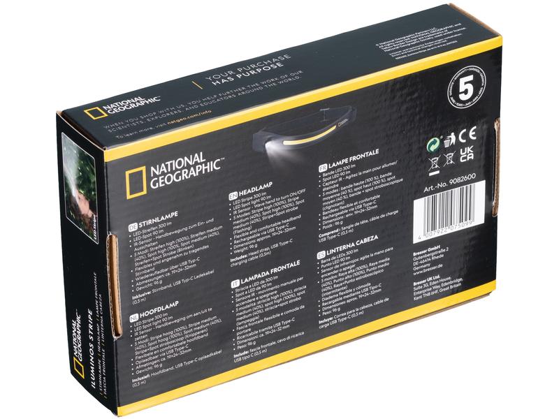 National Geographic Stirnlampe National Geographic Iluminos Kinder-Stirnlampe mit vielen praktischen Features