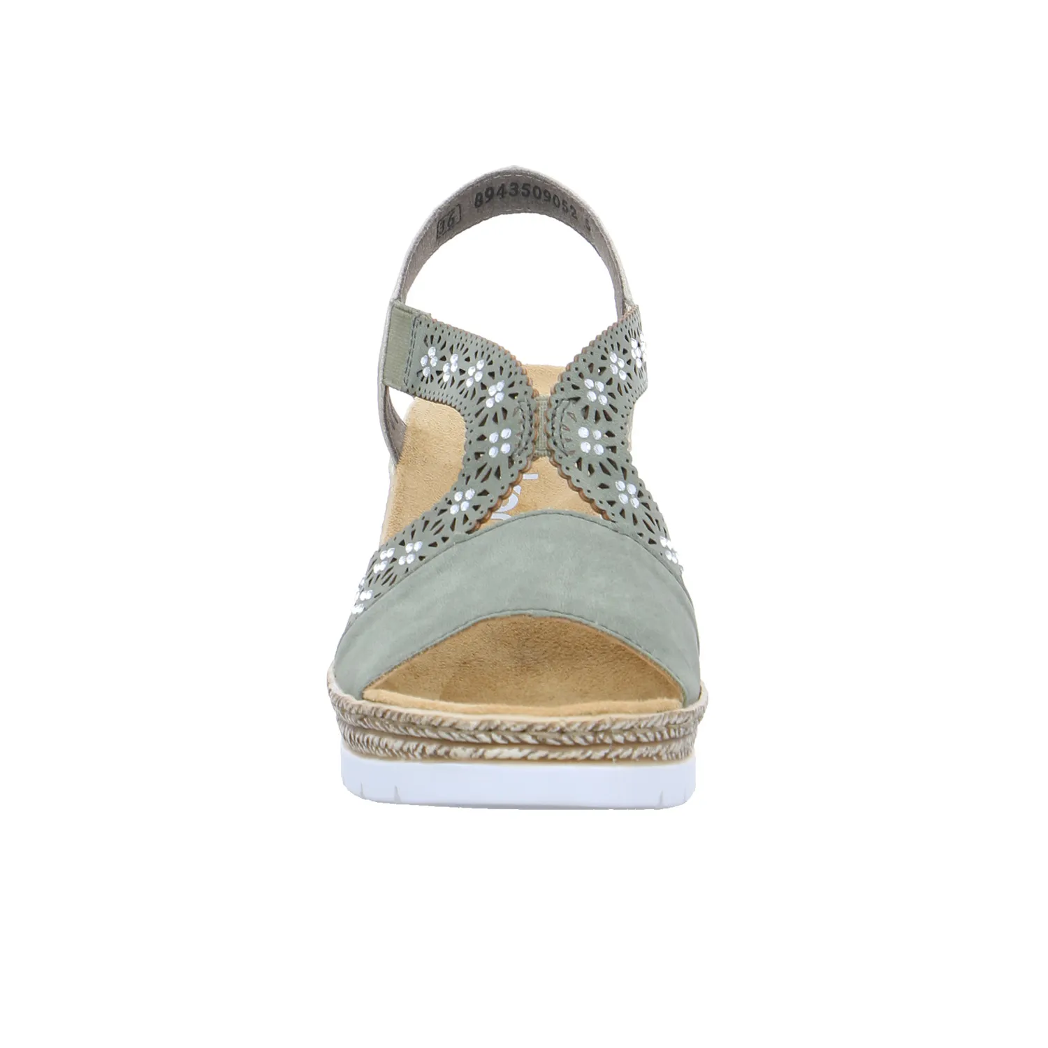 RIEKER Sandalette Khaki Lederimitat