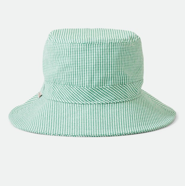 Brixton Petra Packable Bucket Hat Black Gingham
