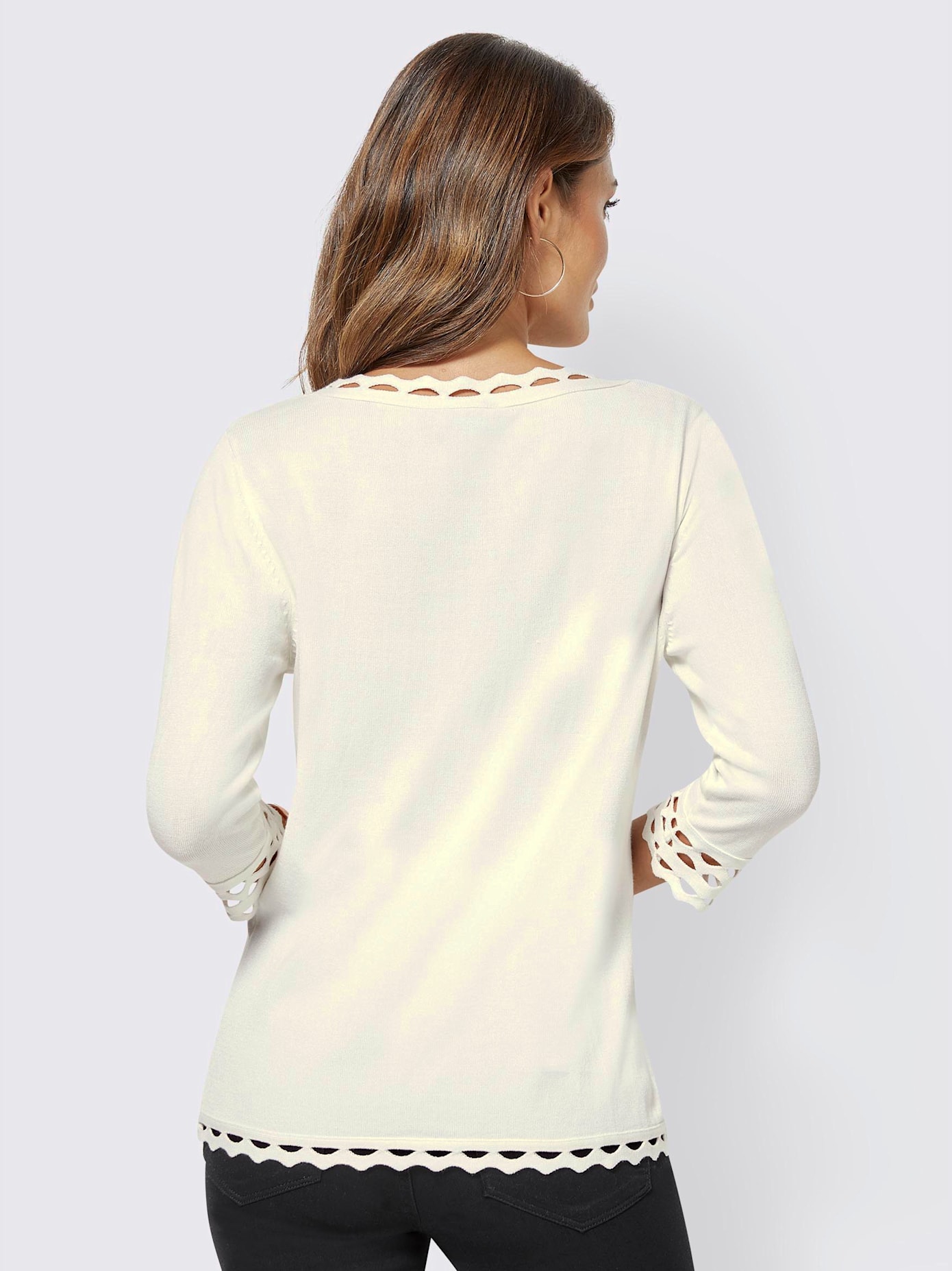 Pull à manches 3/4 viscose