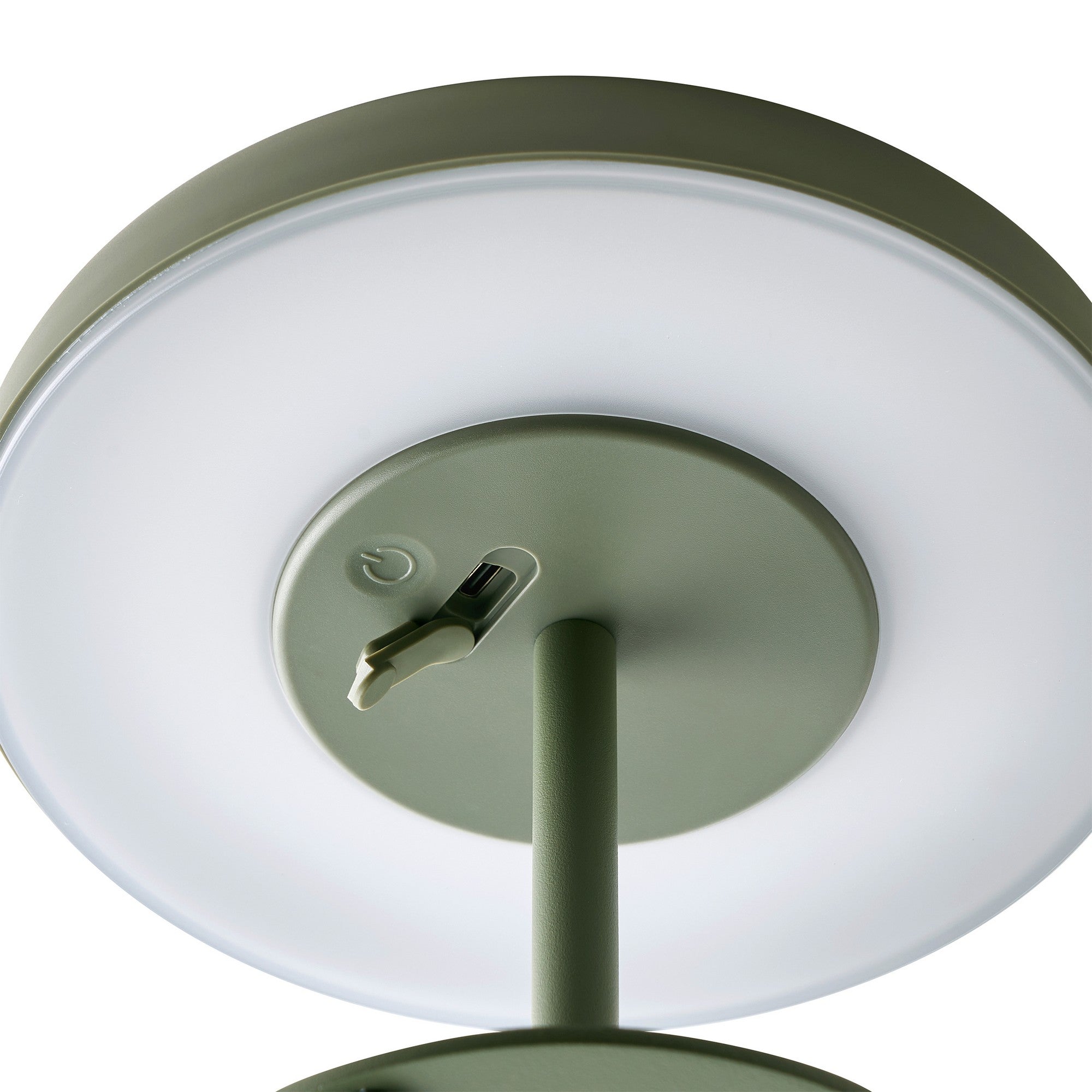 Nordlux Elmer Solar Tafellamp - Olijfgroen