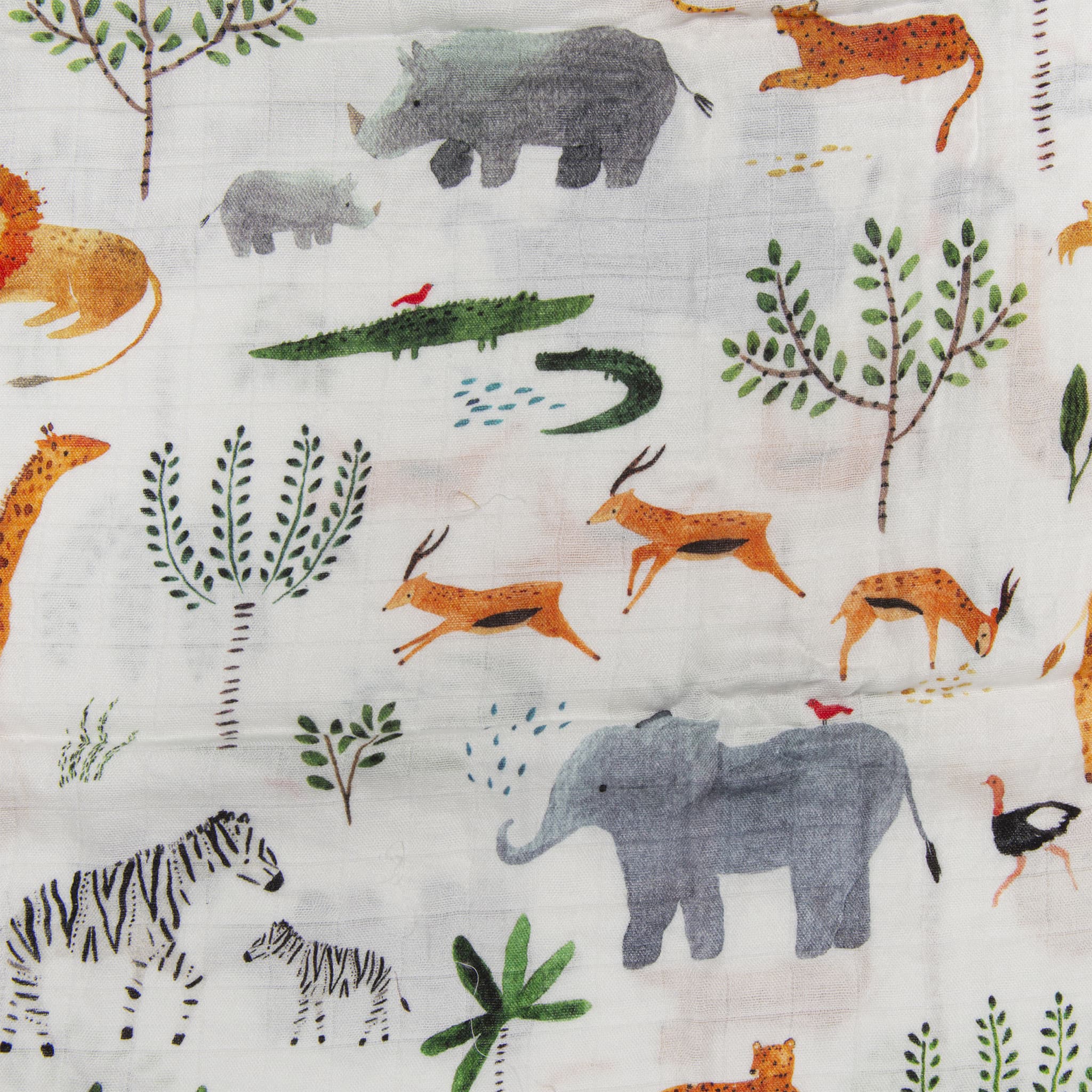 Loulou Lollipop Couverture Mousseline Bambou - Safari