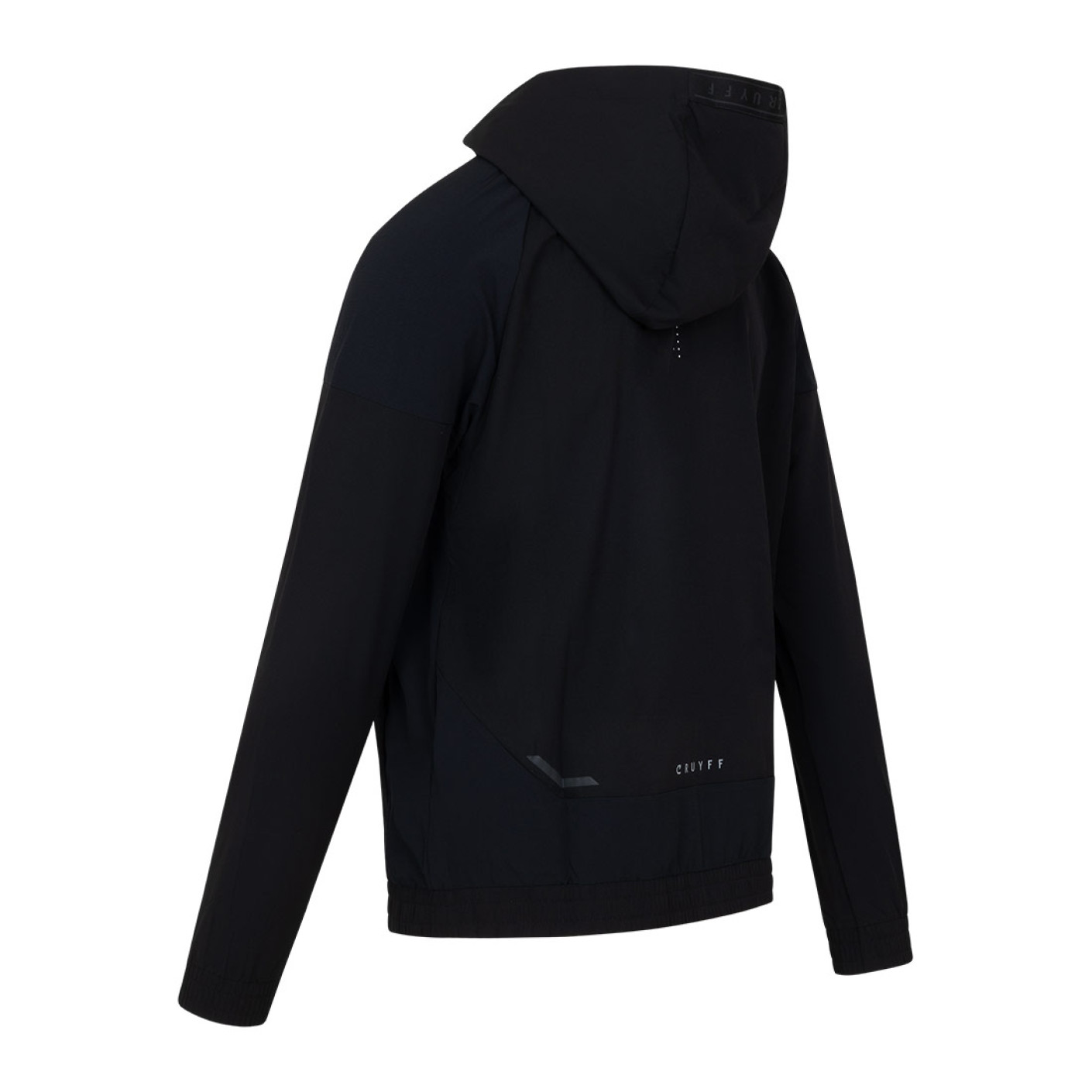Cruyff Elite Jack Hooded Zwart Zilver