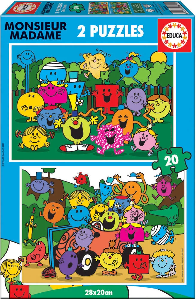 MONSIEUR MADAME -PUZZLE - 2 X 20 PIECES