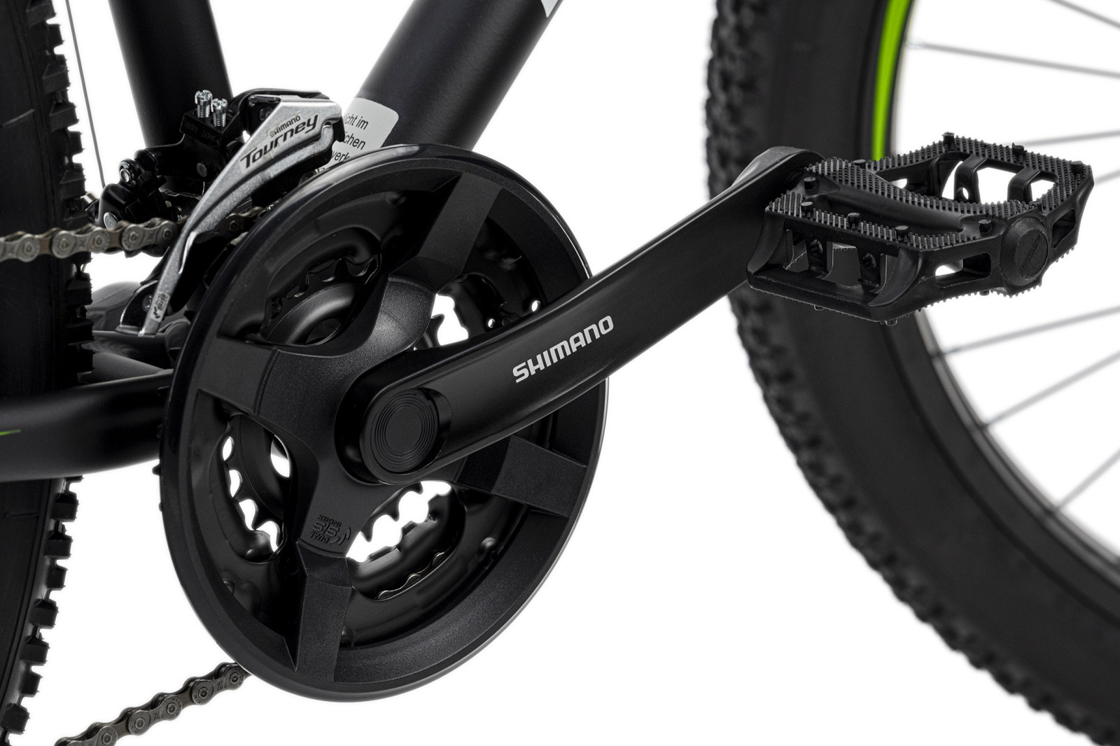 KS Cycling Mountainbike HARDTAIL 27,5'' PLUS XCEED - schwarz-grün - 46 cm Rahmenhöhe