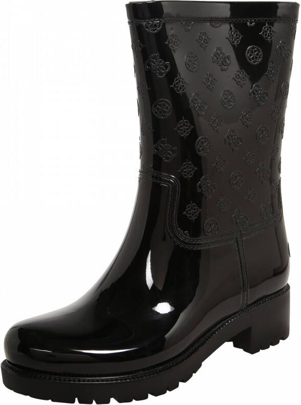 Guess Ribba regenlaars met logoprint en lakfinish