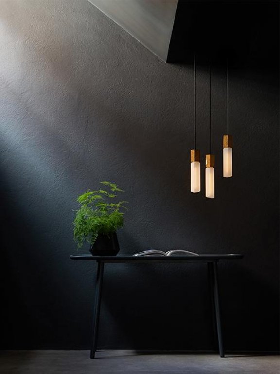Tala LED Basalt Single hanglamp LED Ø2.5 messing