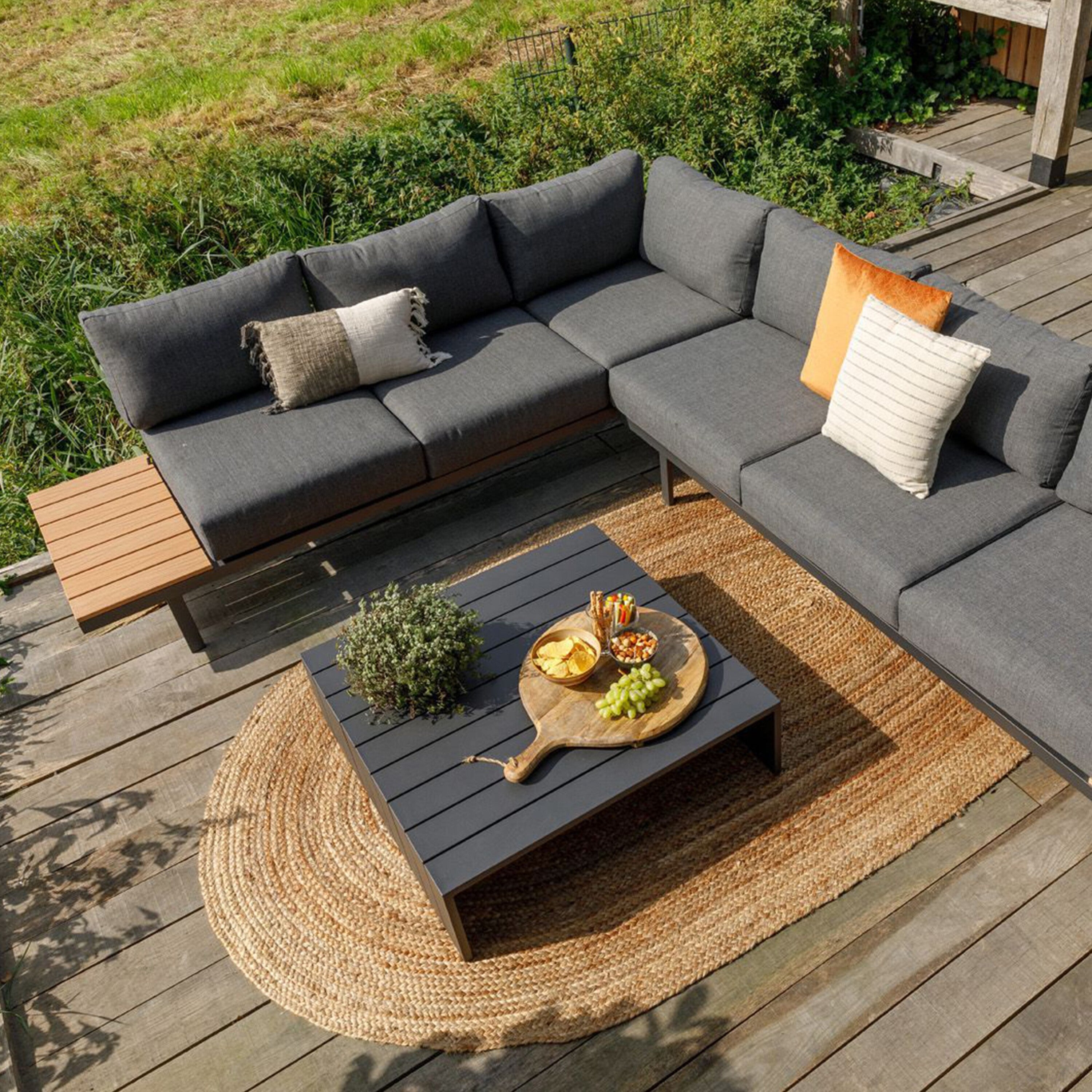 Woood Bari platform Loungeset - Grijs