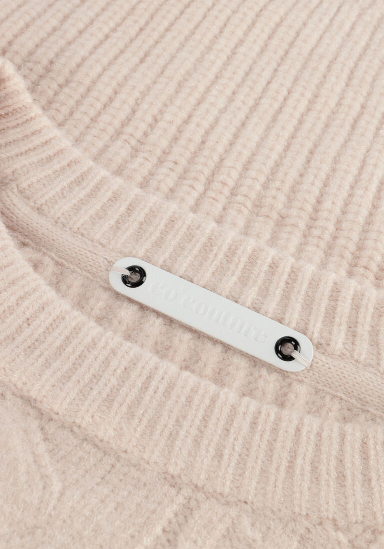 CO\\'COUTURE ecru co'couture trui new row cable knit