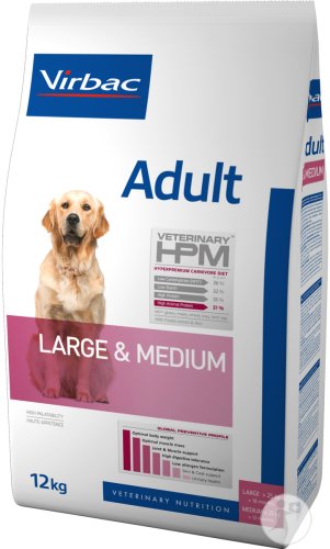 Virbac Veterinary HPM Adult Large & Medium Dog 12kg