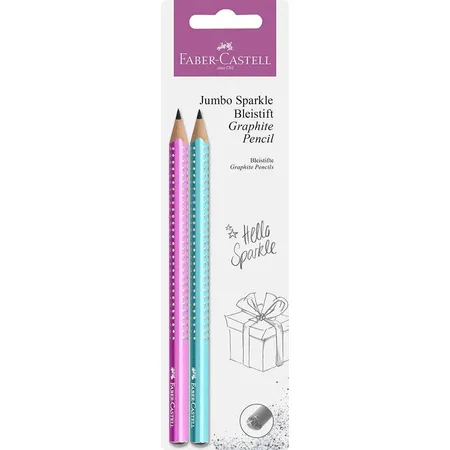 Faber-Castell Bleistift Jumbo Sparkle 2er Set