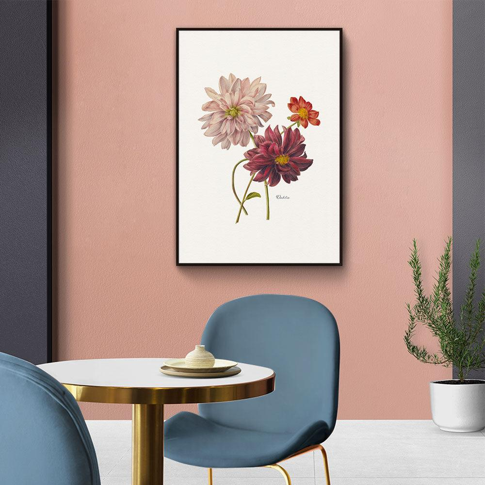 Walljar poster ingelijst - Dahlia Poster ingelijst - 70 x 100 cm