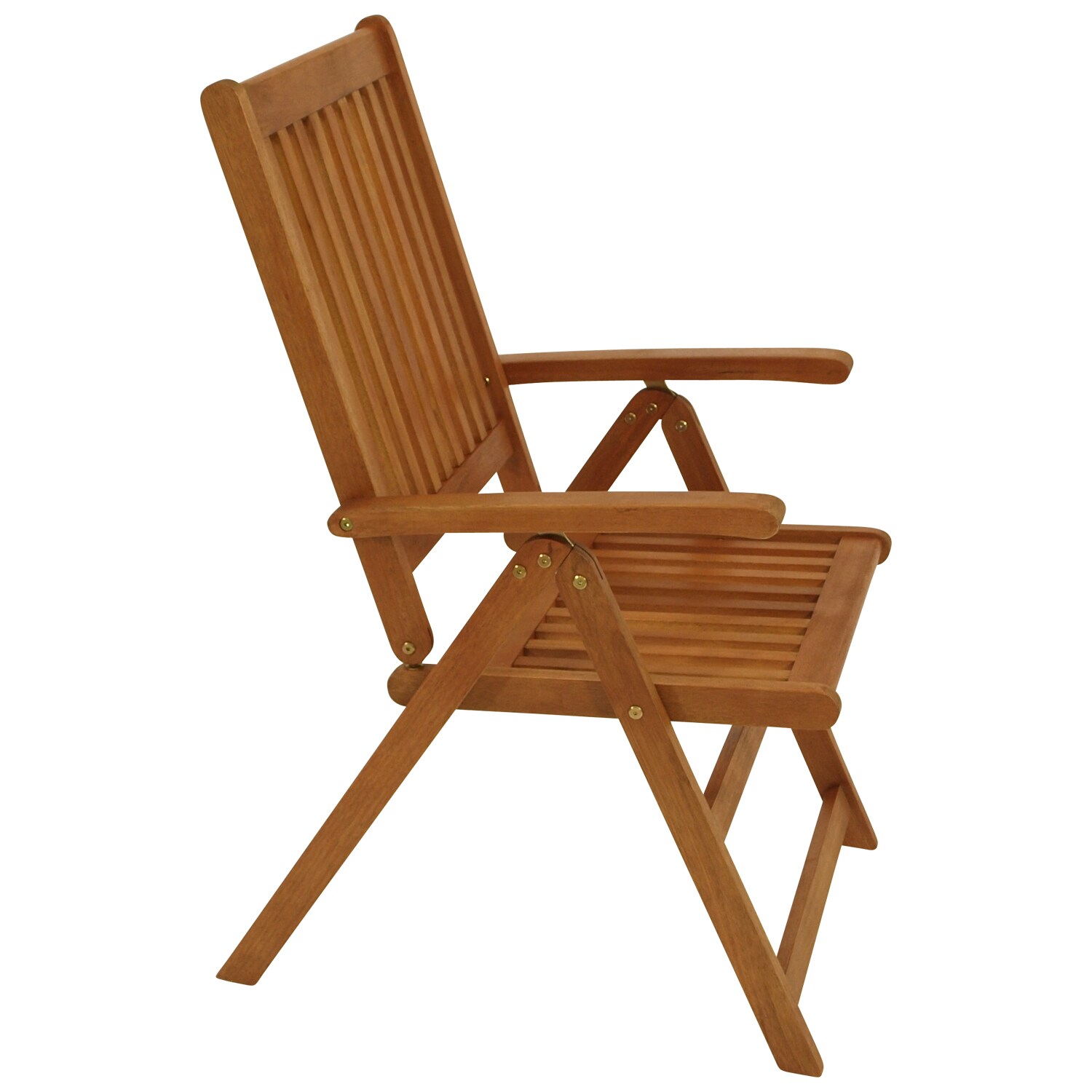 DEGAMO Klappsessel LAGO 2-er Set, 8-fach verstellbar, Eukalyptus geölt