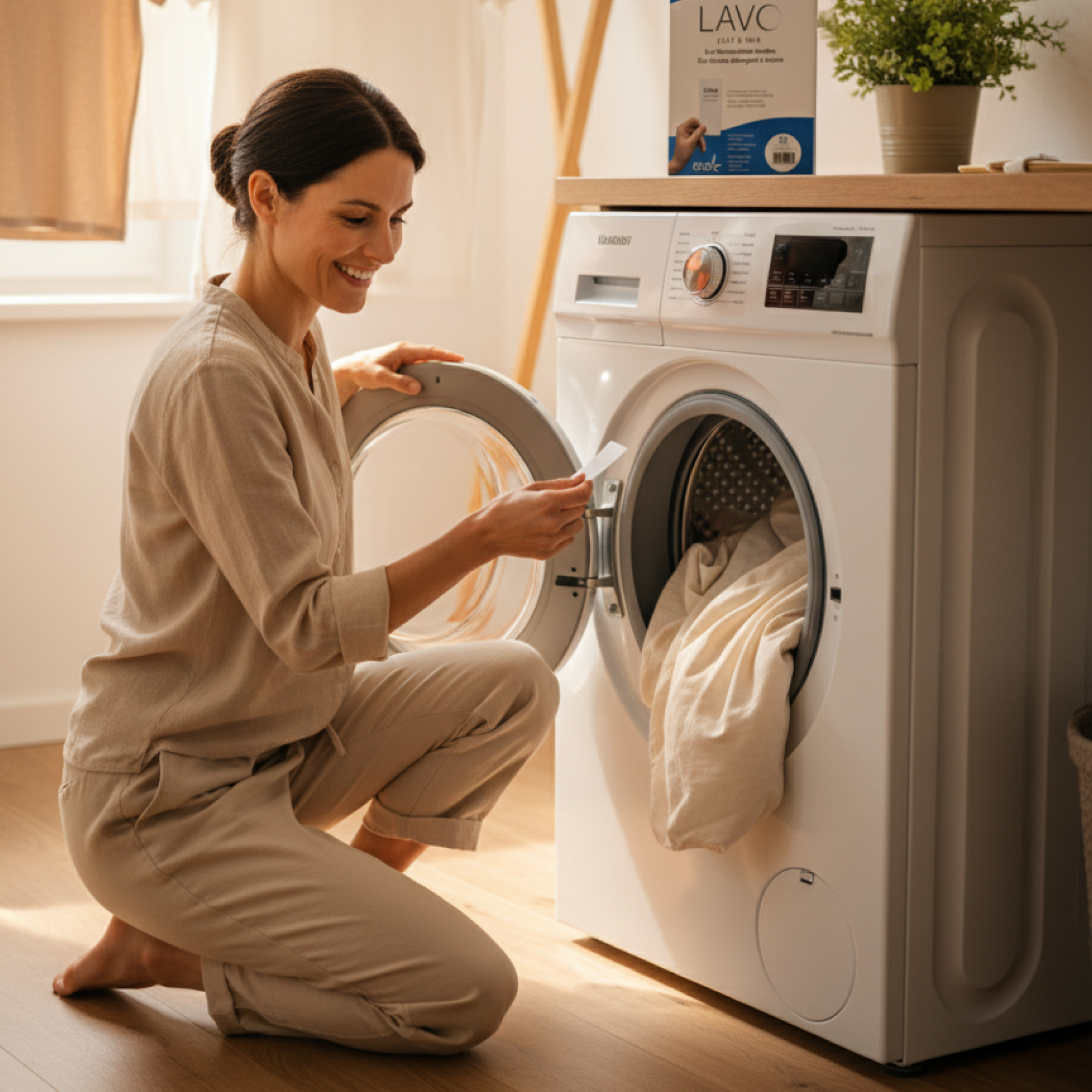 (64er Set) Easy&Fair Vordosierte Eco Waschmittel Streifen mit Frischeduft für Textilien (77151)