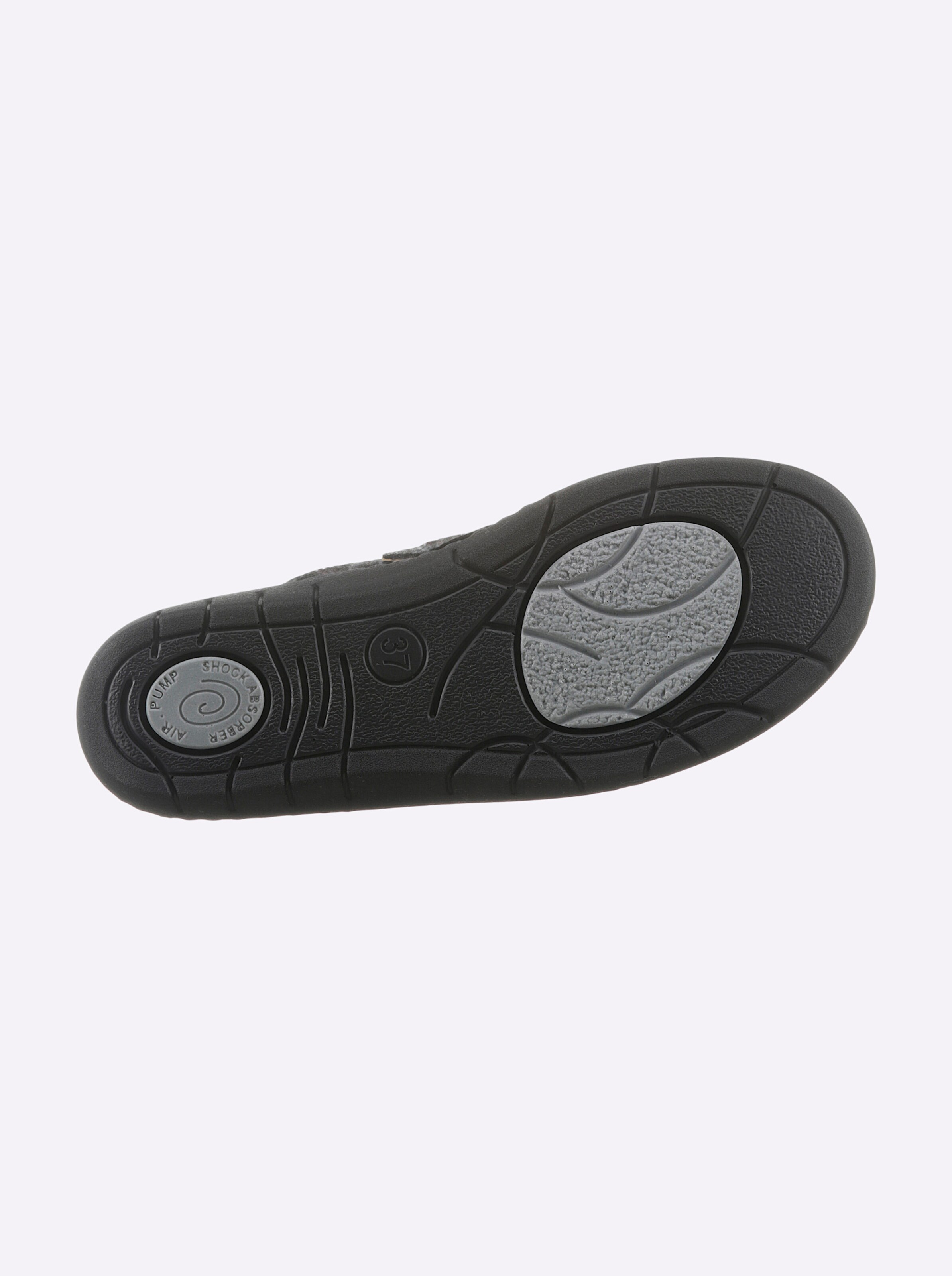 Belvida Clog in schwarz-bedruckt