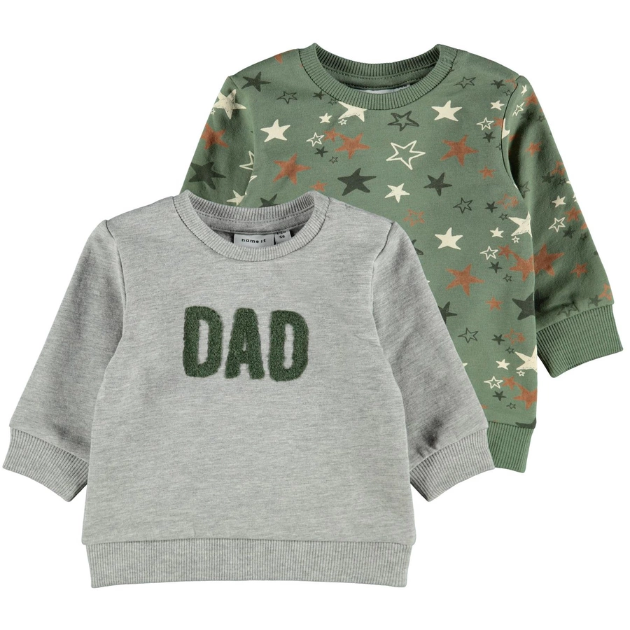 name it Sweatshirt 2er Pack Nbmsteve Agave Green
