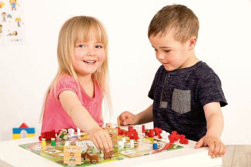 Beleduc Happy Farm - Bordspel voor kinderen vanaf 3 jaar - Speelduur 15-20 minuten - 2-4 spelers