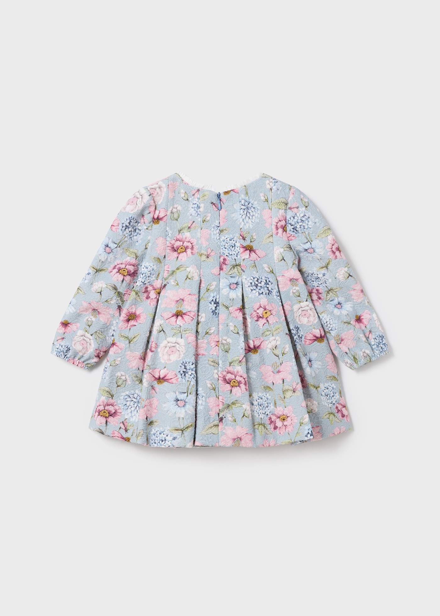 Vestido infantil com estampa jacquard