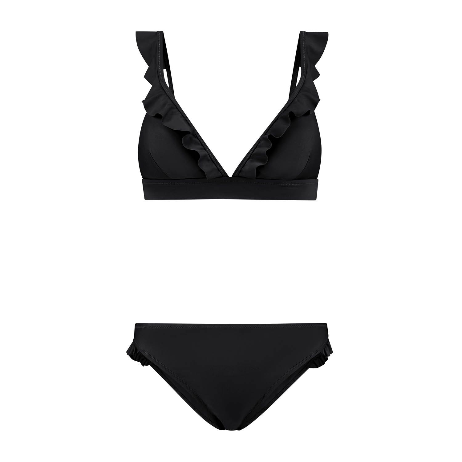 Shiwi  Triangle Bikini With Ruffles