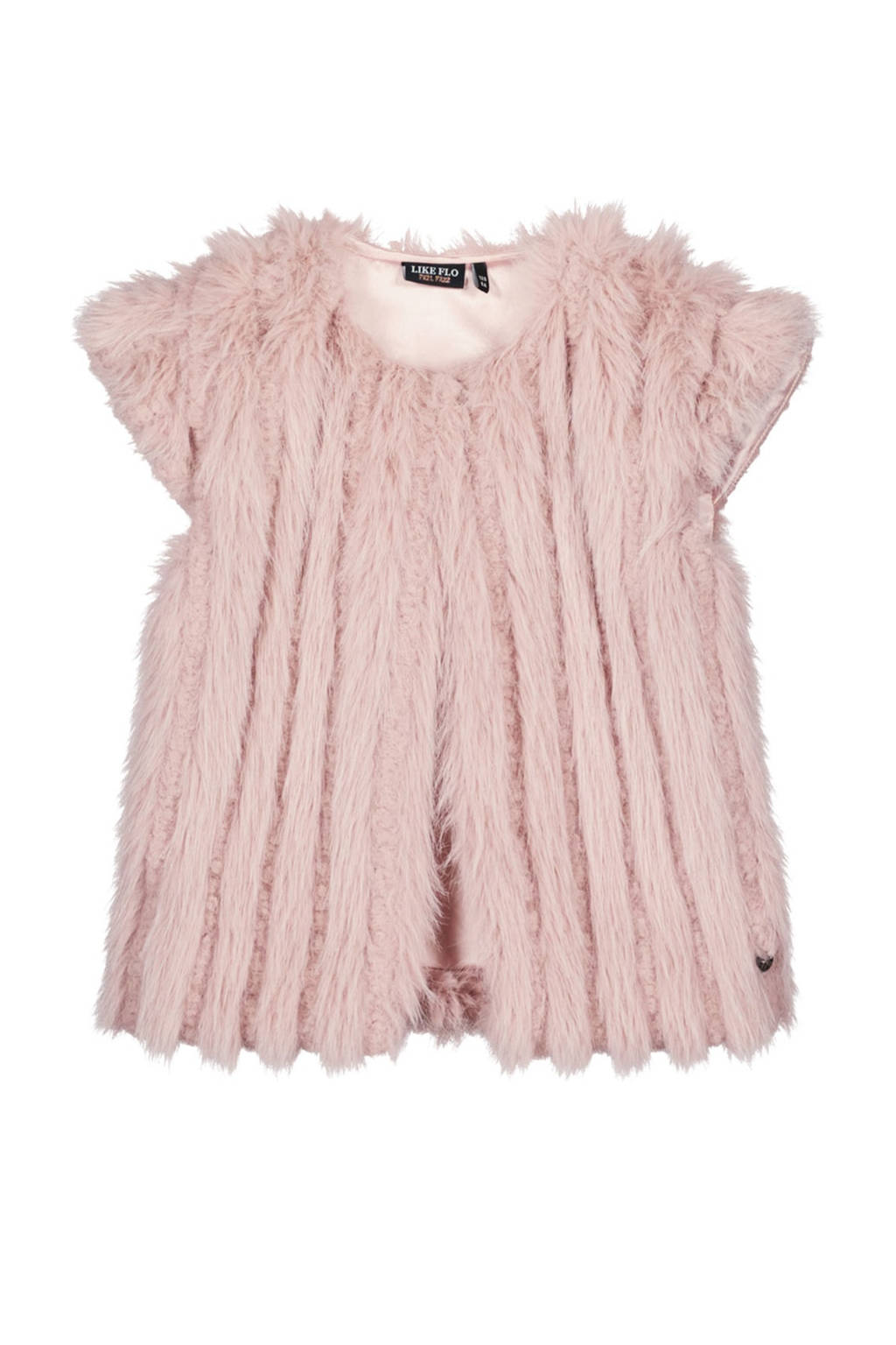 Like Flo imitatiebont gilet Doutze oudroze