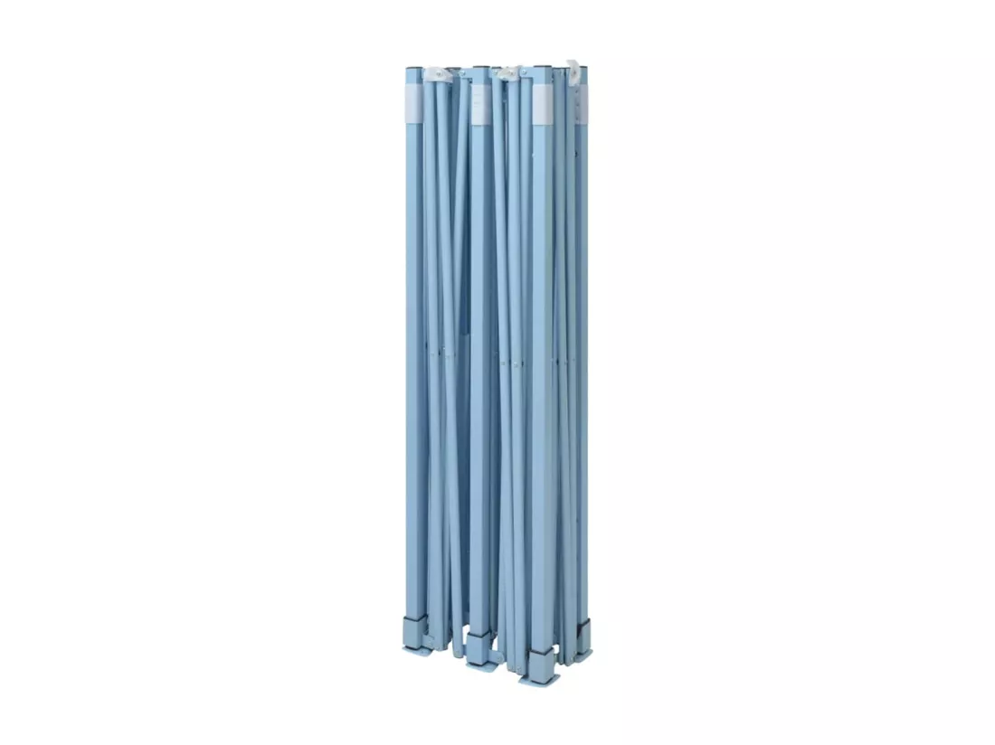 Tente de réception pliable avec 4 parois 3x6 m Acier Crème