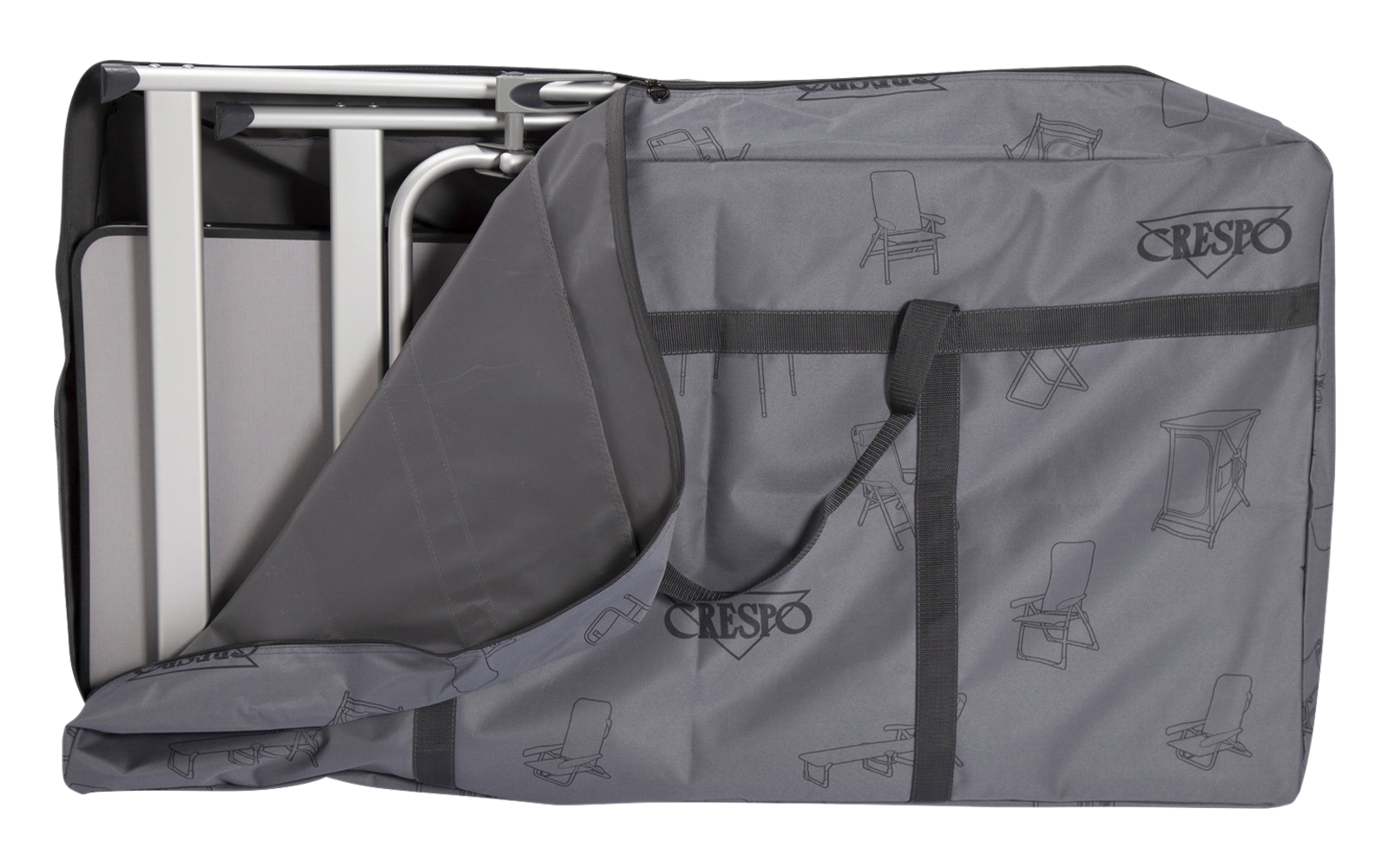 Crespo 90 Tragetasche Möbel 113,5 x 61 x 19 cm grau