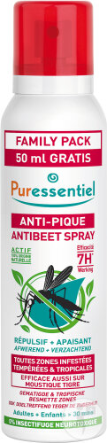 Puressentiel Anti-Pique Spray Répulsif Et Apaisant 7h Efficacité Zones Infestées 200ml