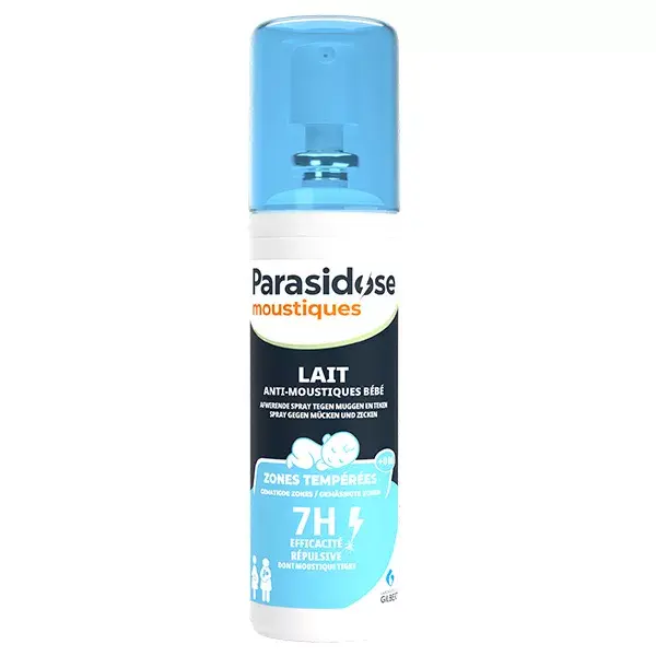 Loção Repelente de Mosquitos Parasidose para Bebês +0m Spray 100ml