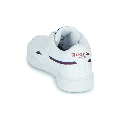 Reebok Classic - CLUB C 85 VEGAN - Blanc / Bleu / Rouge