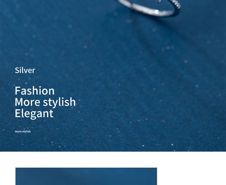 A'ROCH - S925 Sterling Zilveren Planeet Strass Open Ring