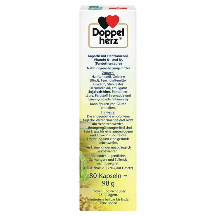Doppelherz Hanföl Kapseln, 80 St