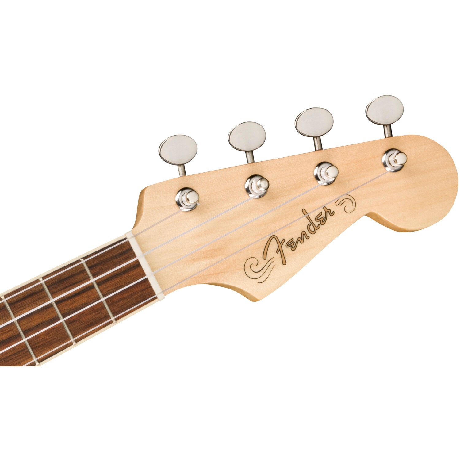 Fender Fullerton Strat Uke WN White Pickguard Surf Green elektrisch-akoestische ukelele