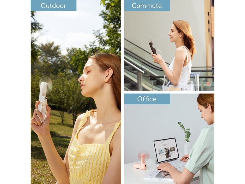 Jisulife Handventilator Life8 Plus Weiss Tragbarer Ventilator