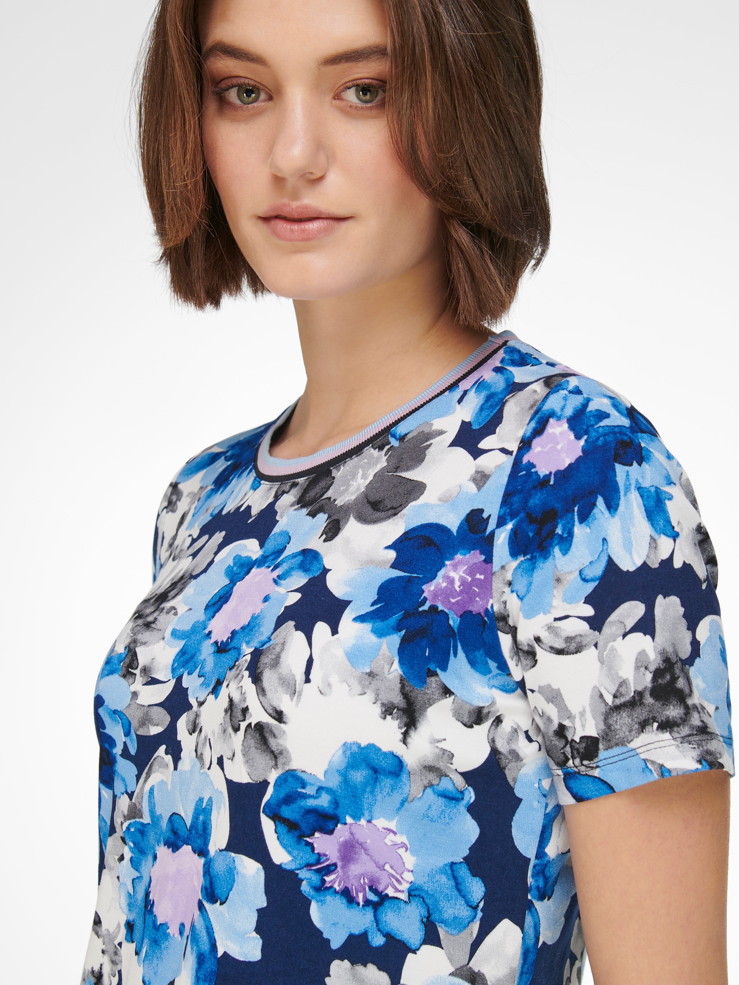 Rundhals-Shirt mit 1/2-Arm