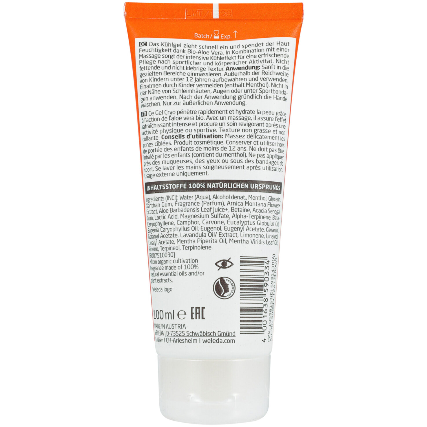 Weleda Sport Kühlgel Arnika