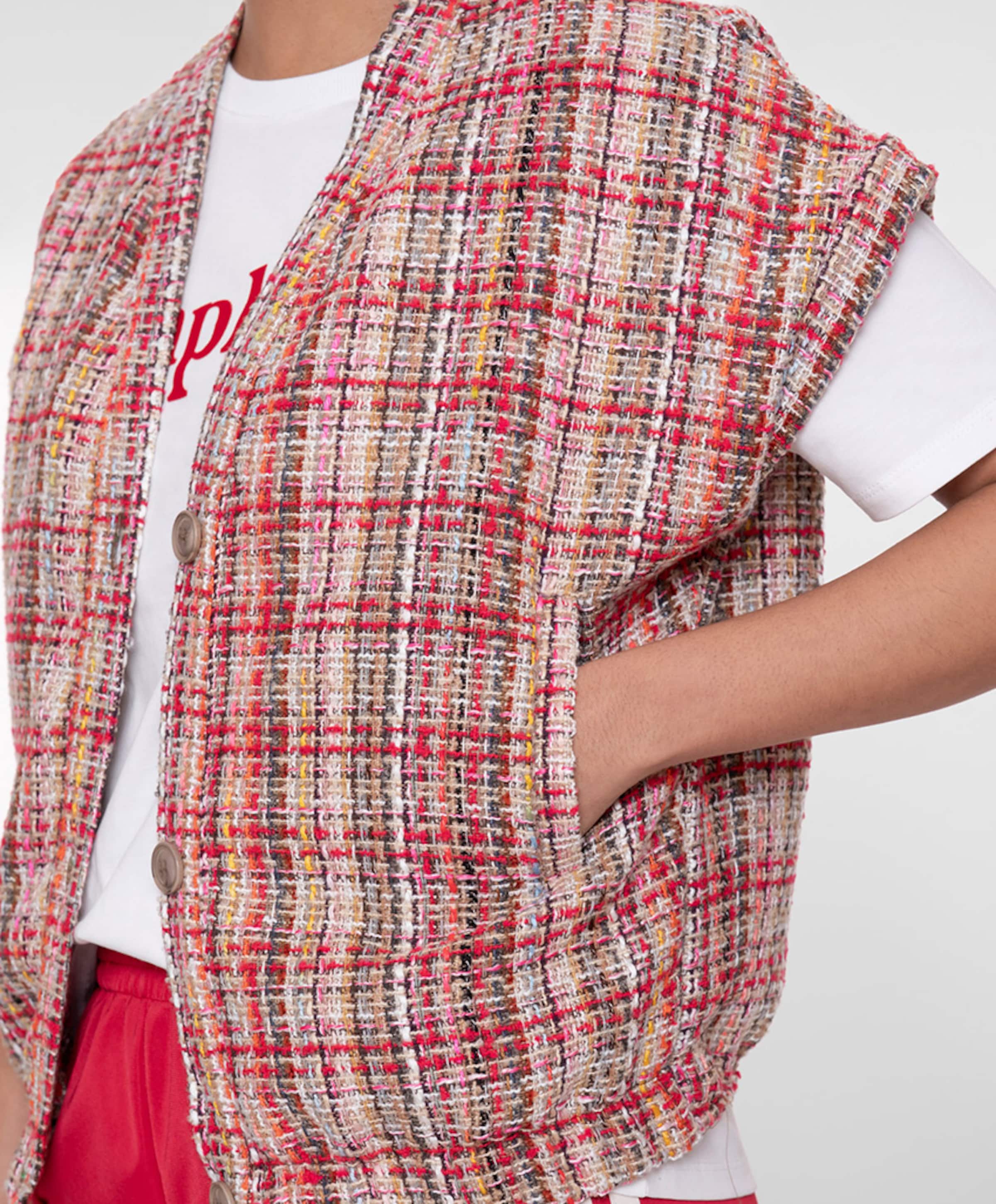 Geisha Dames gilet rood