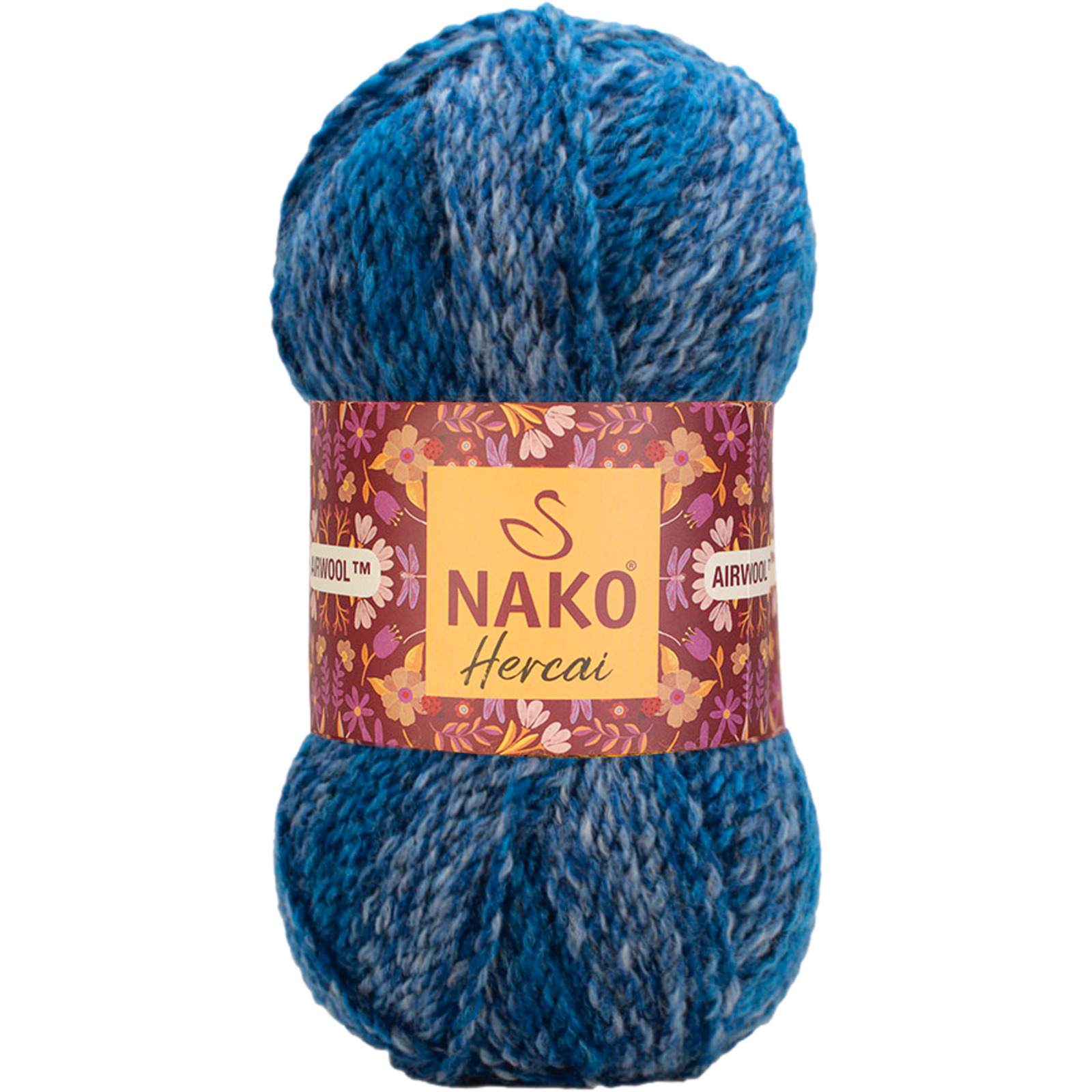 Fantasiegarn meliert 100 g 156 m blau