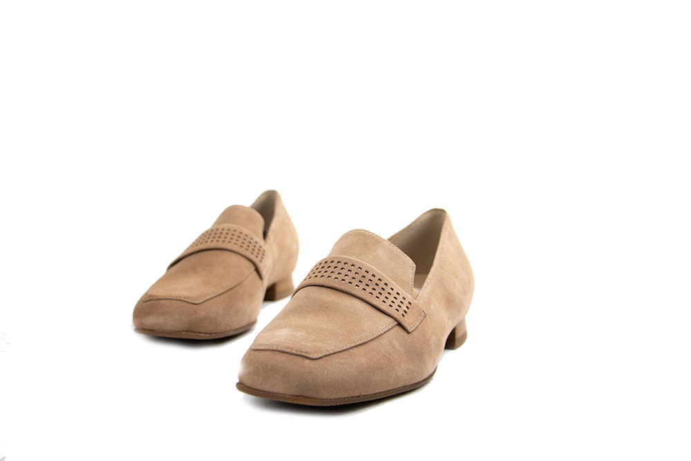Hassia Loafer Cappuccino Suede Perlato Napoli