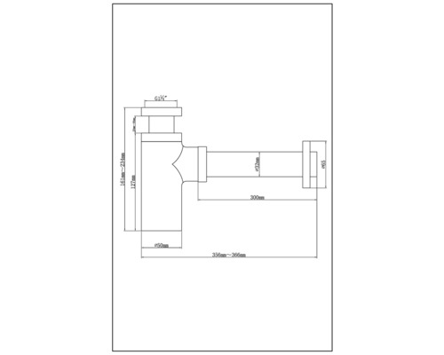 Veporit. Design fleshevel, chroom, 1 1/4