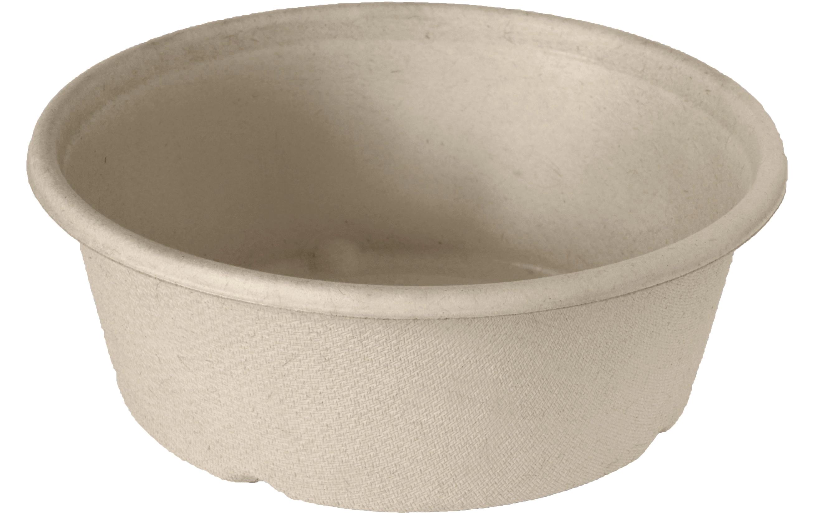 Einweg-Schale 600 ml Braun ungeteilt, 40 StückBagasse Schale