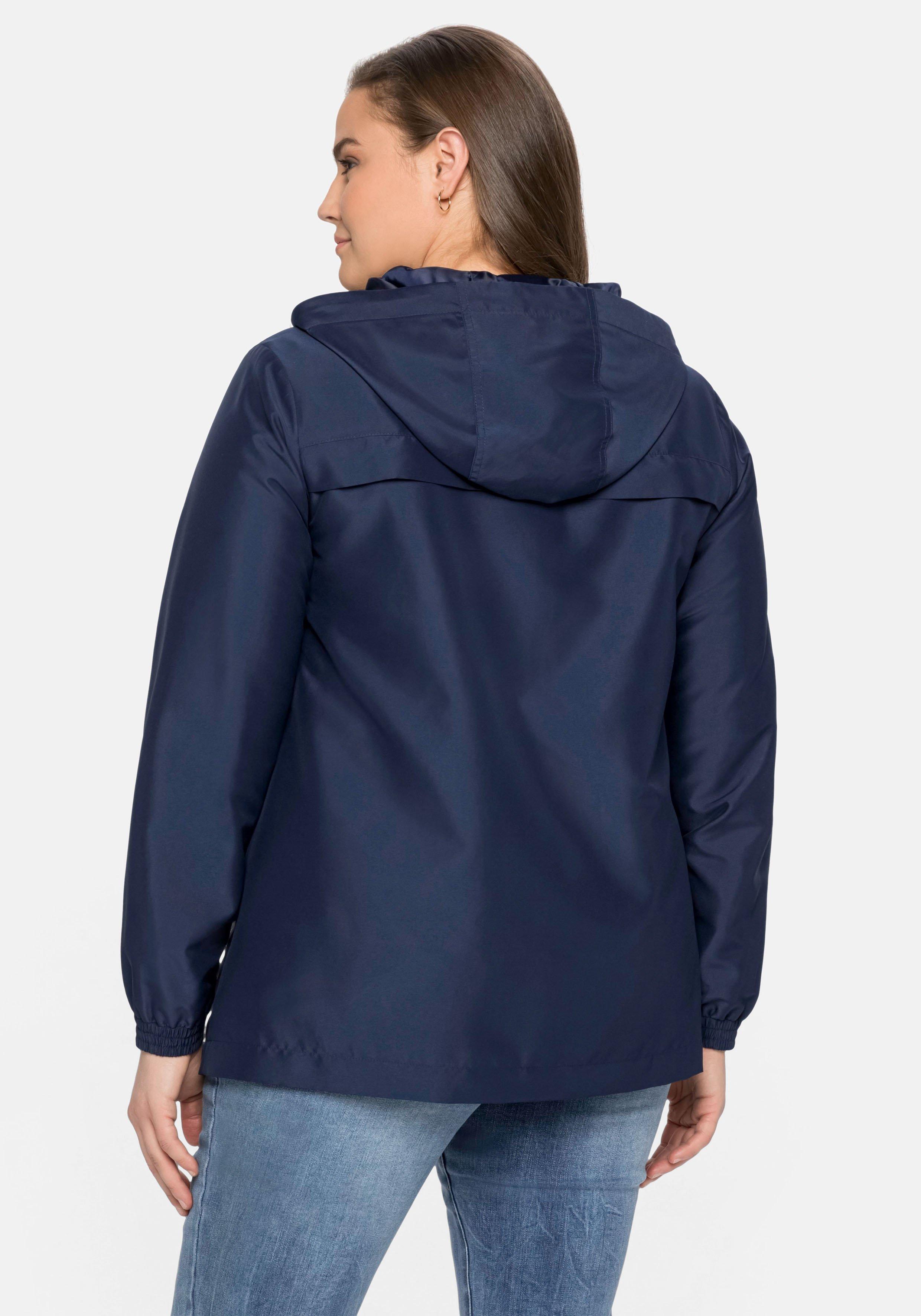 Übergangsjacke aus Microfaser, mit Kapuze