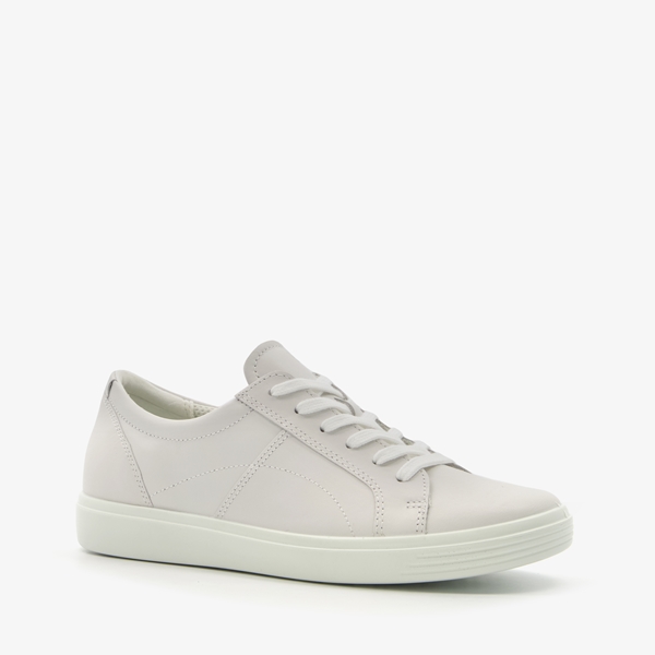 ECCO Soft Classic leren dames veterschoenen wit