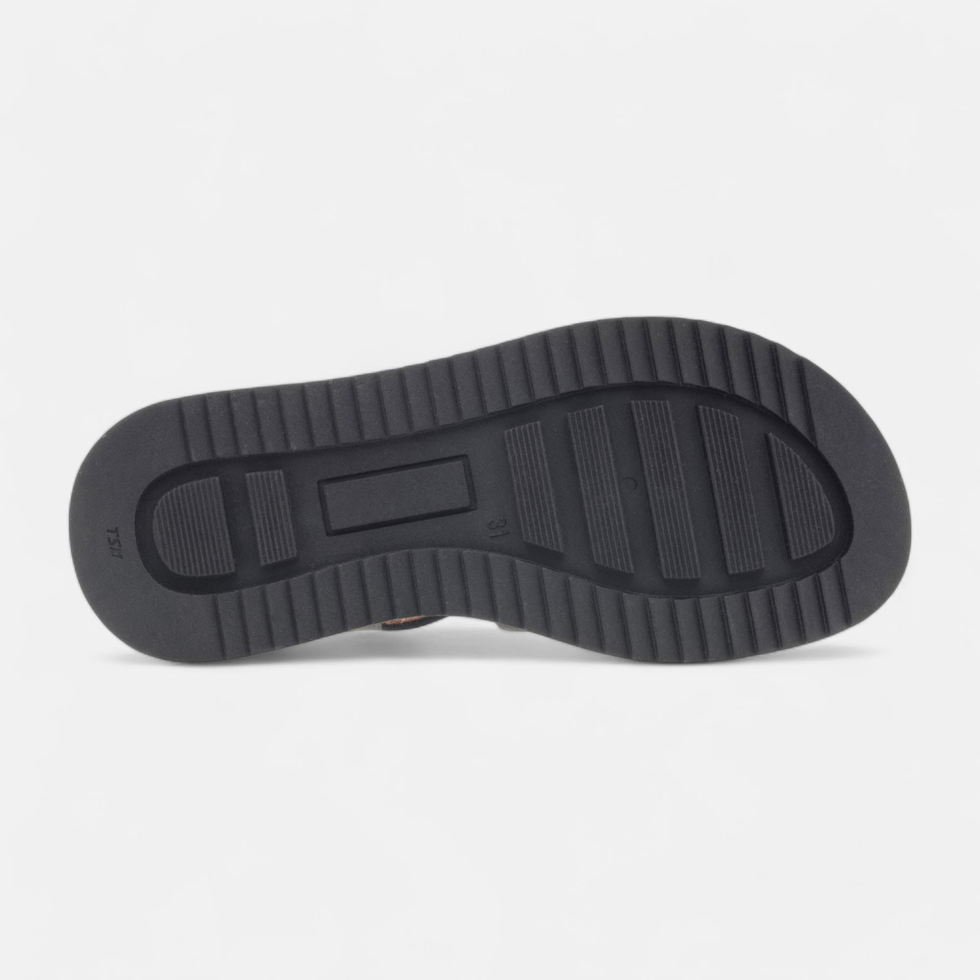 Sandales Fille en cuir noir
