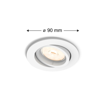 Philips Enneper inbouwspot 3xGU10 wit