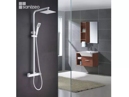 Colonne de Douche anti-calcaire Blanc Mat FIYI BDF016/BL