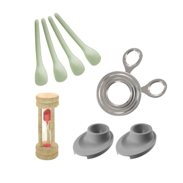 Ensemble de 4 ustensiles de cuisine pour la cuisson des œufs Fackelman