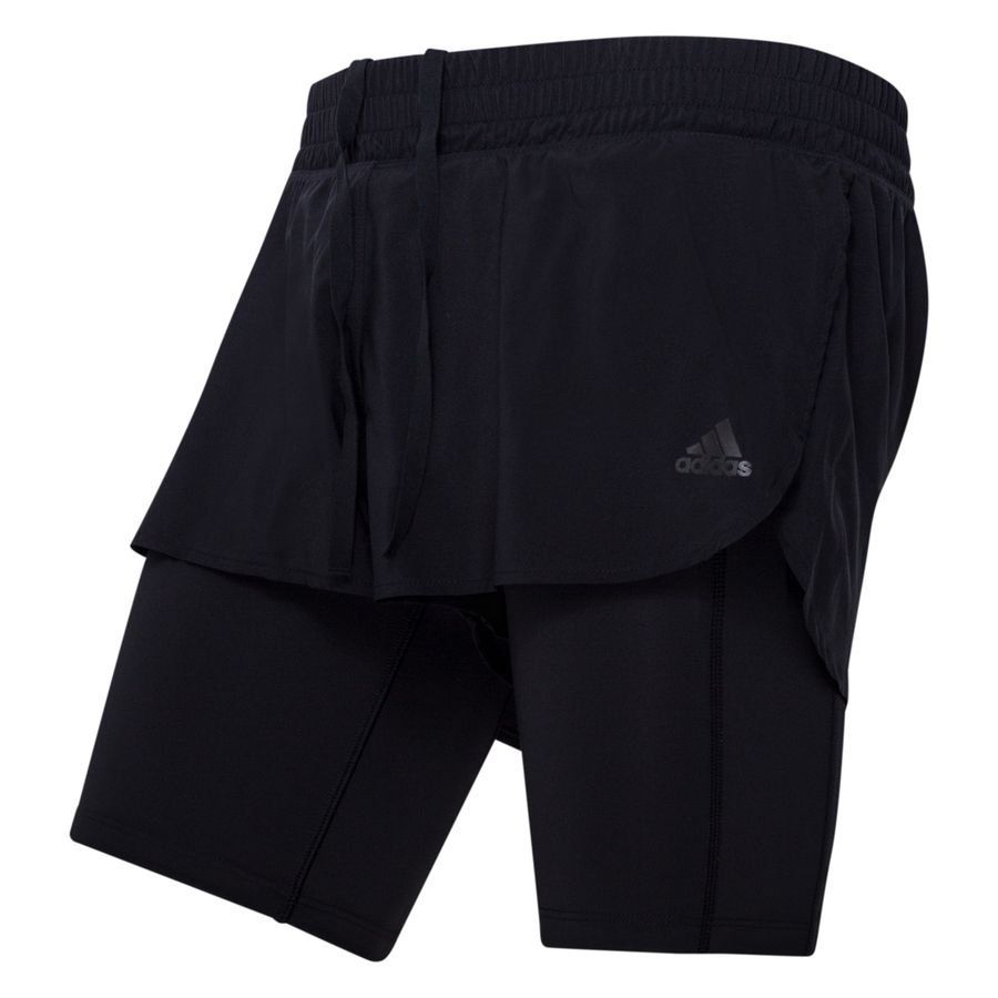 adidas Short Running 2 EN 1 Run Icons - Noir Femme
