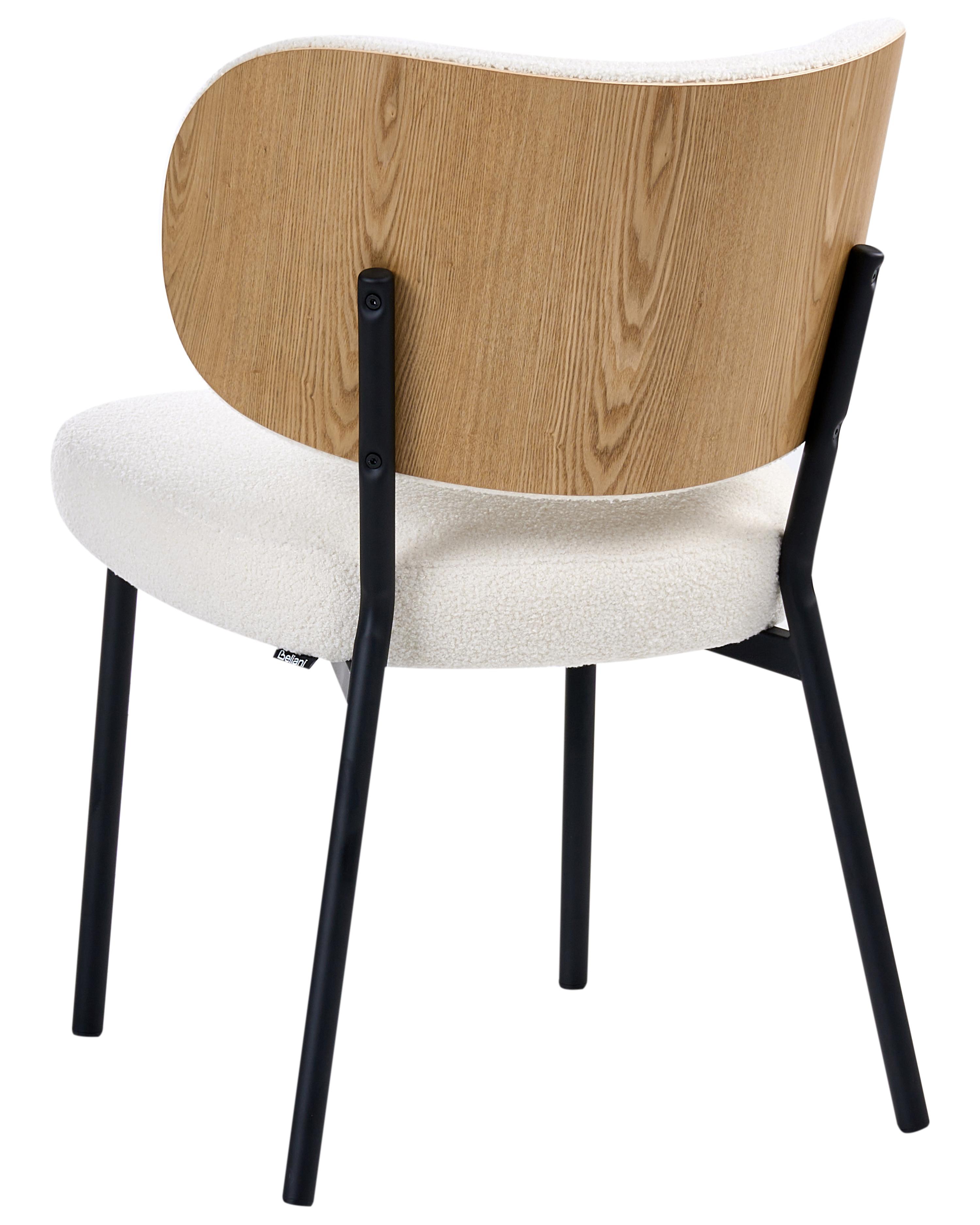 Set van 2 eetkamerstoelen WONDER Bouclé Gebroken wit
